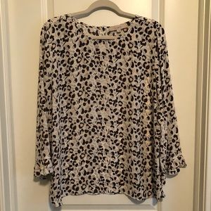 LOFT leopard blouse